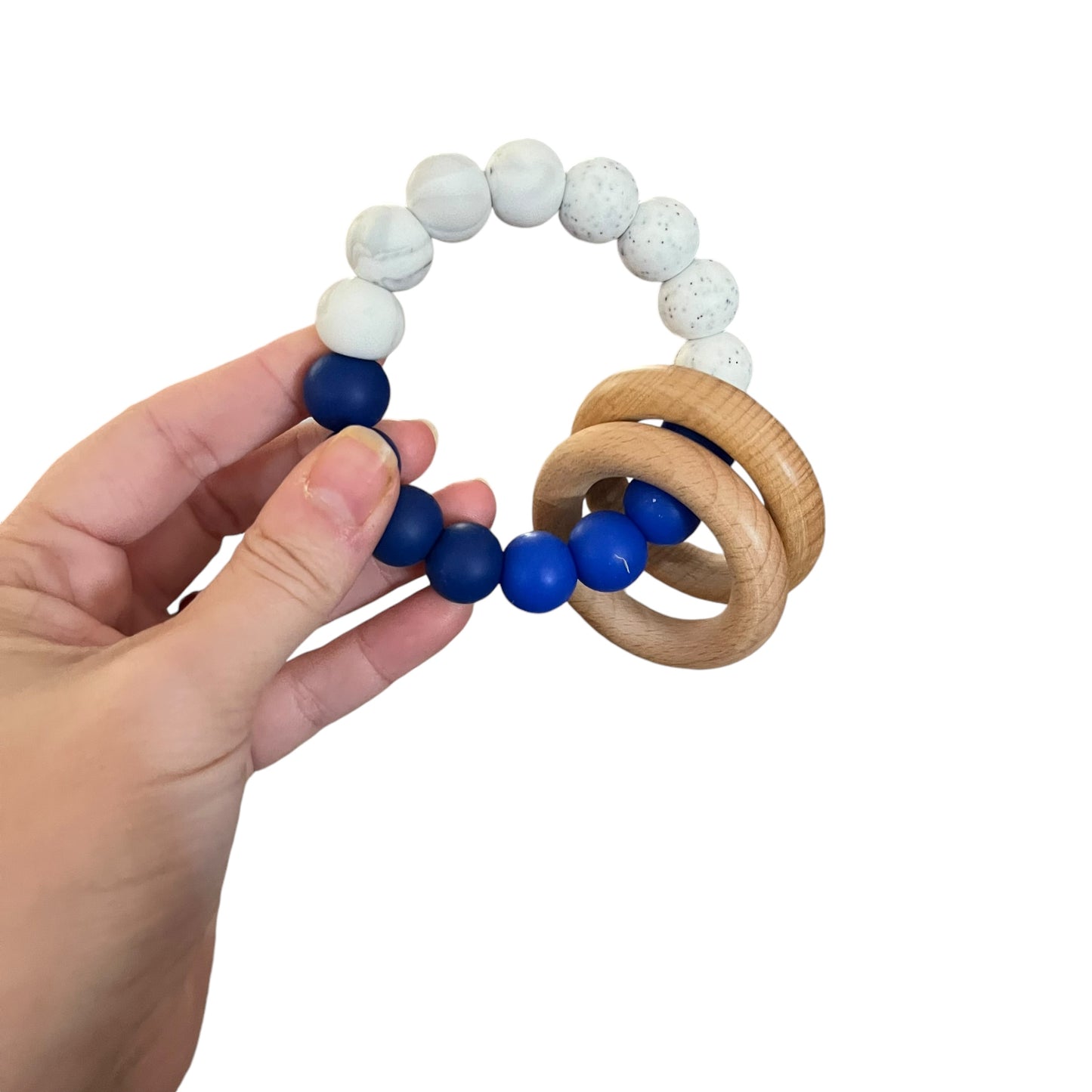 Wood Rattle Teething Ring