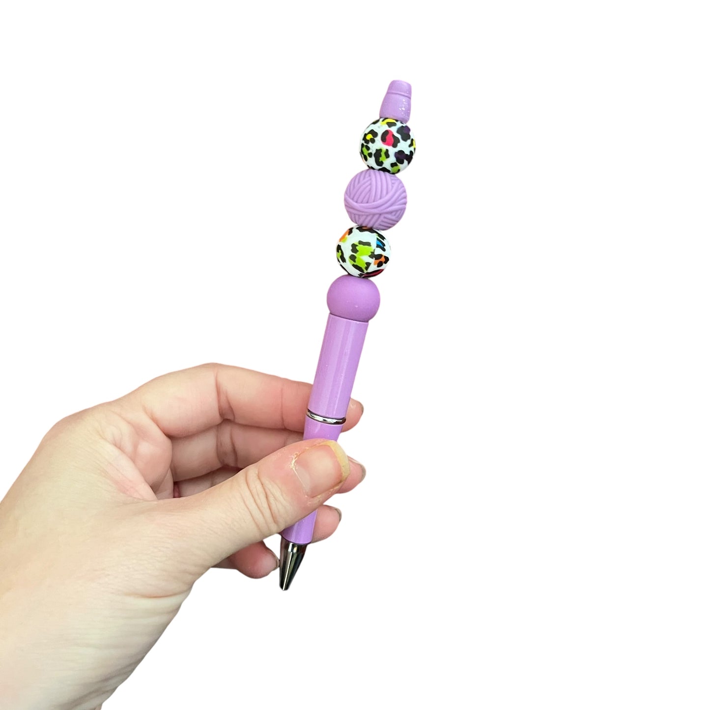 Purple Yarn Pen