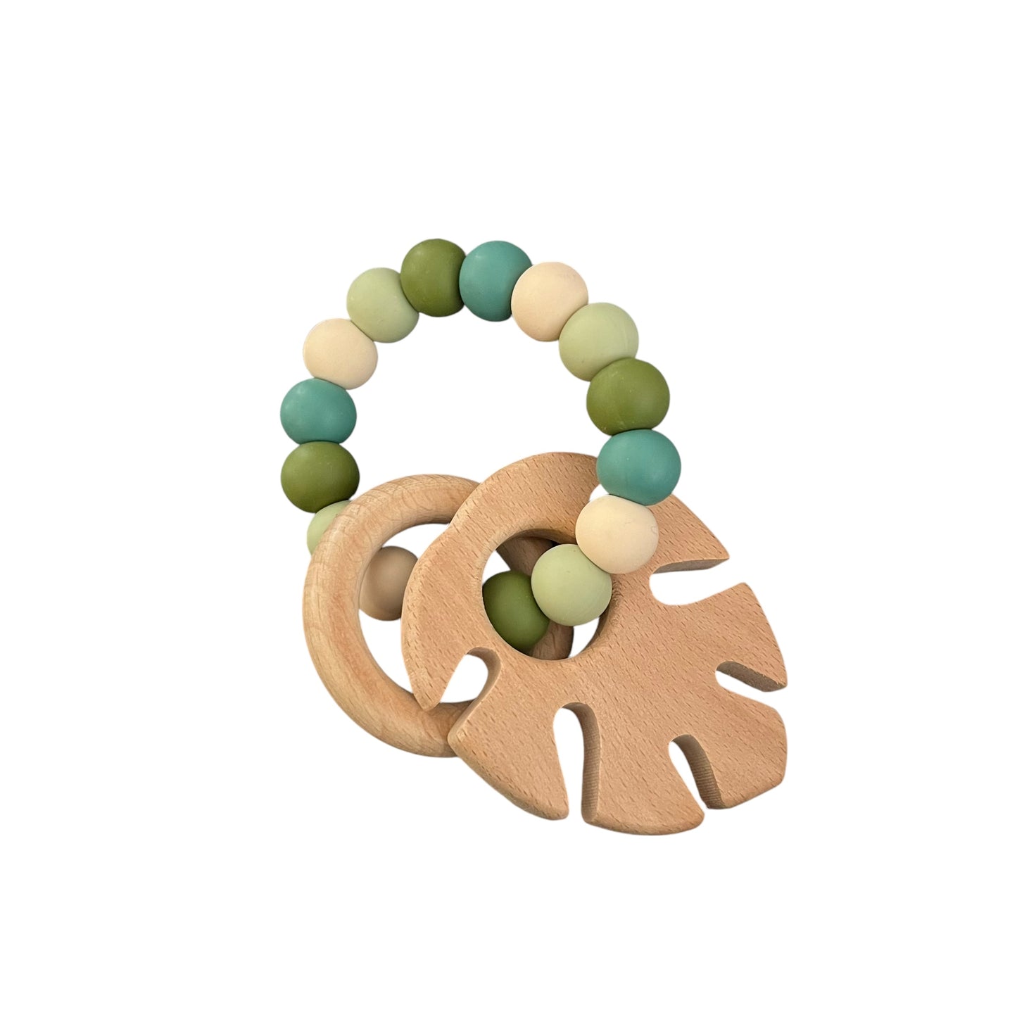 Wood Rattle Teething Ring