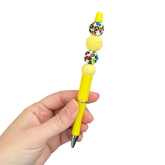 Yellow Yarn Pen