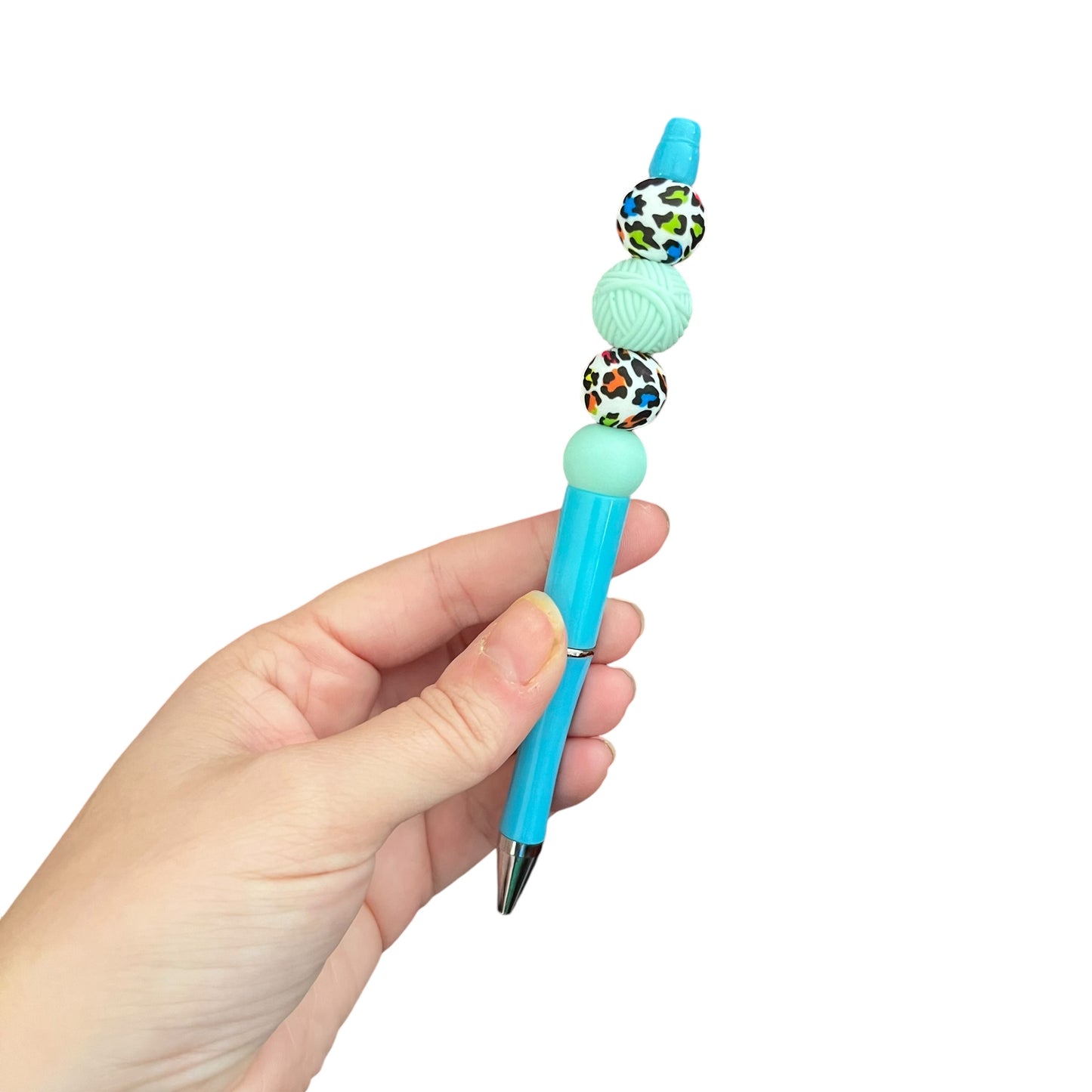 Blue Yarn Pen