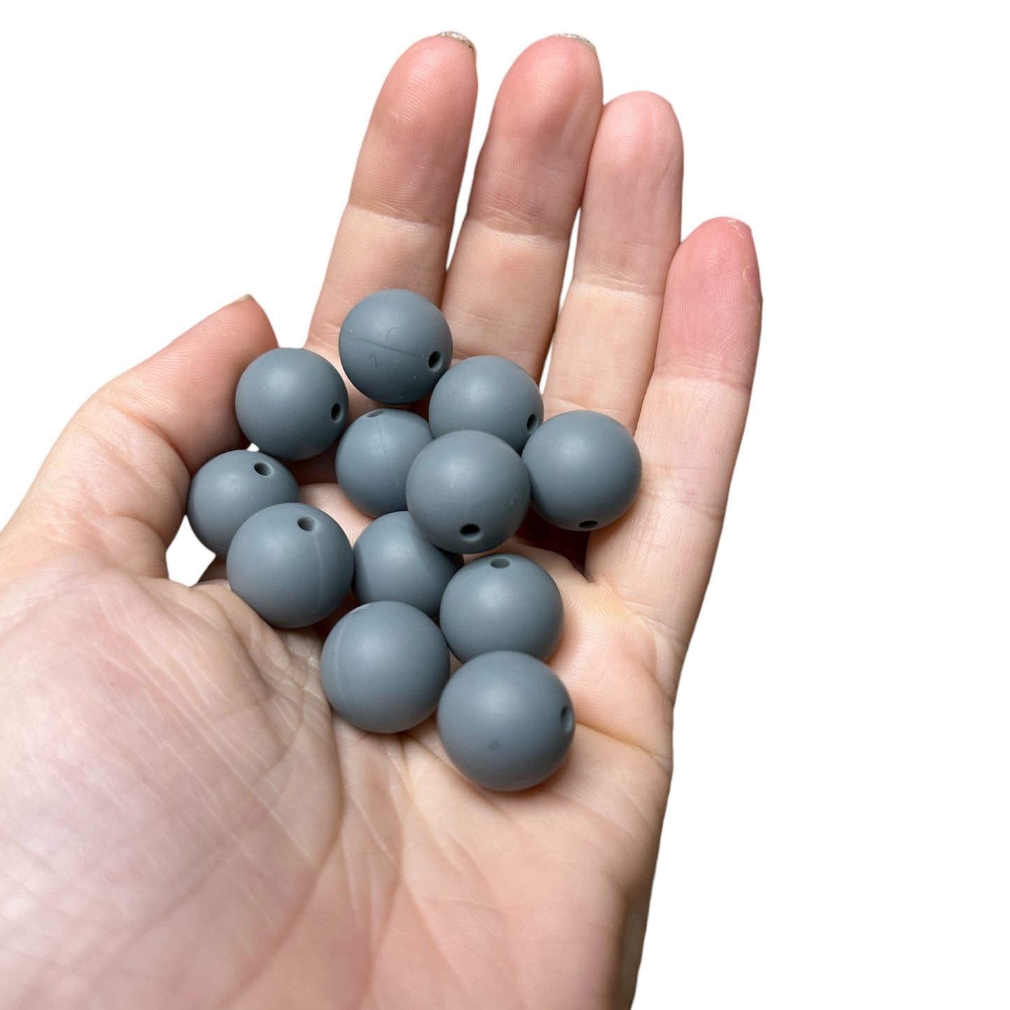 15mm Silicone Beads - Dark Gray