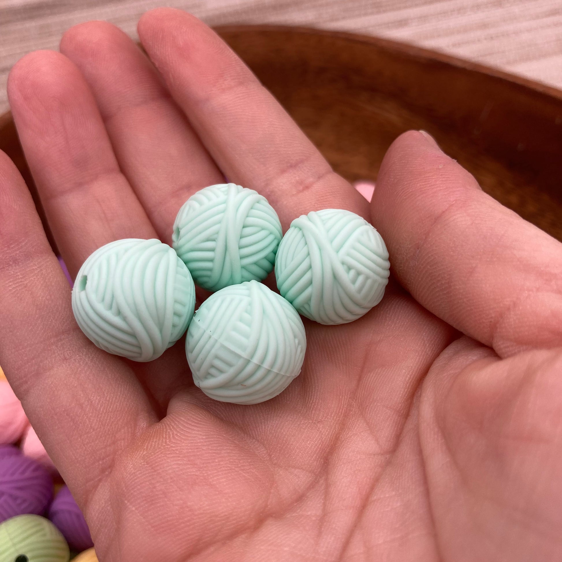 Yarn Ball Silicone Beads – Maizy Eights