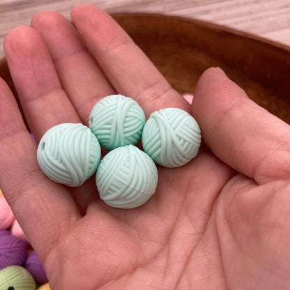 Yarn Ball Silicone Beads