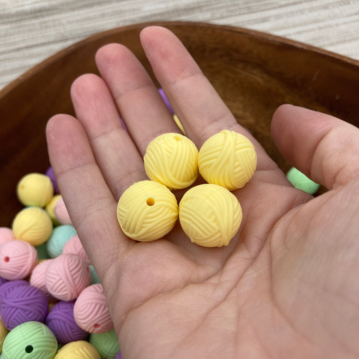 Yarn Ball Silicone Beads – Maizy Eights